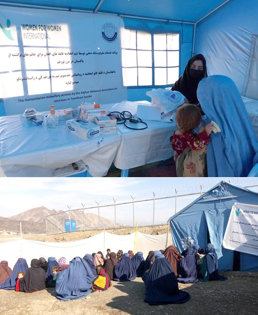 Distribution of kits and basic health services at the border camp in Torkham, Afghanistan