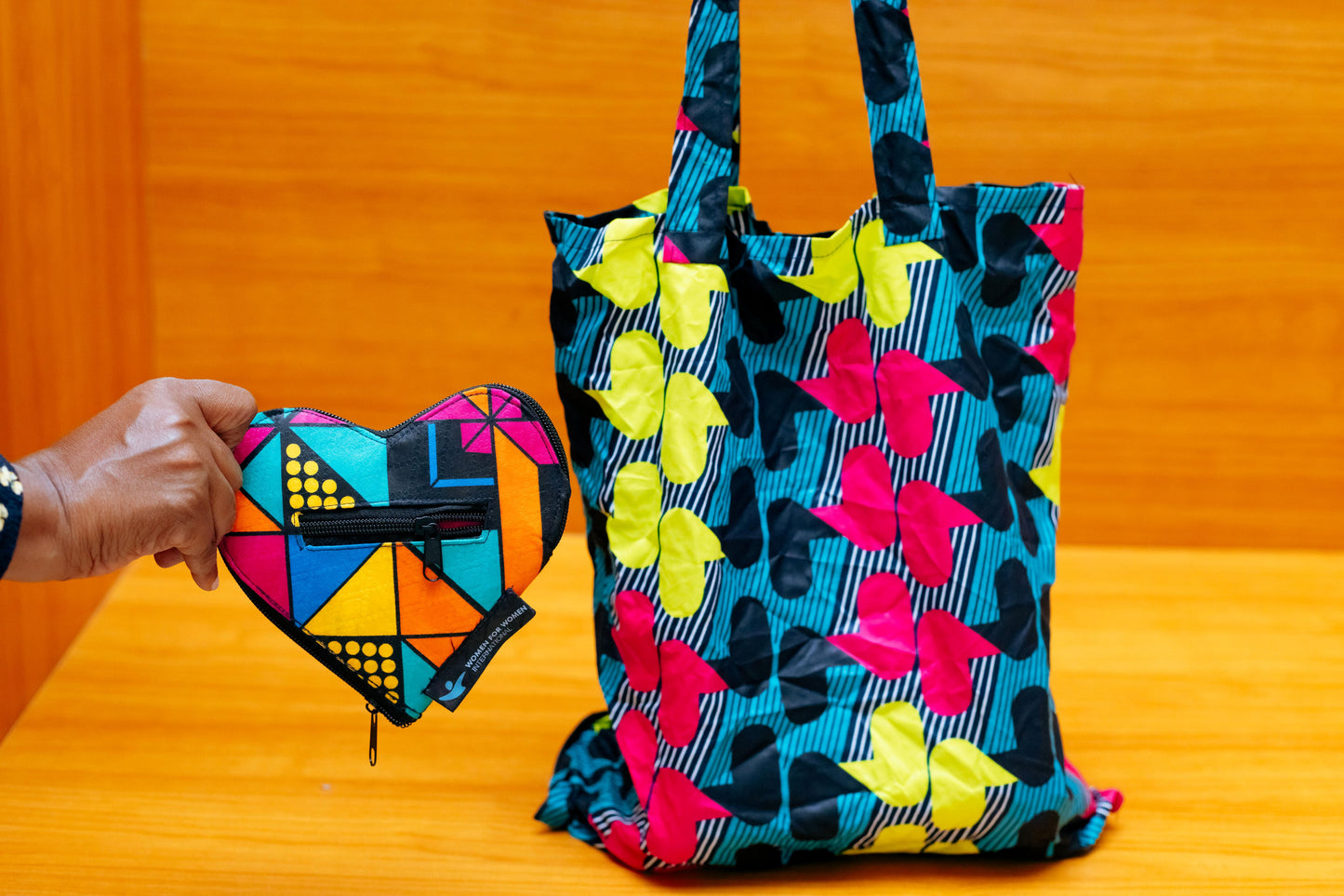 Heart-Shaped Foldable Bag – Women for Women International